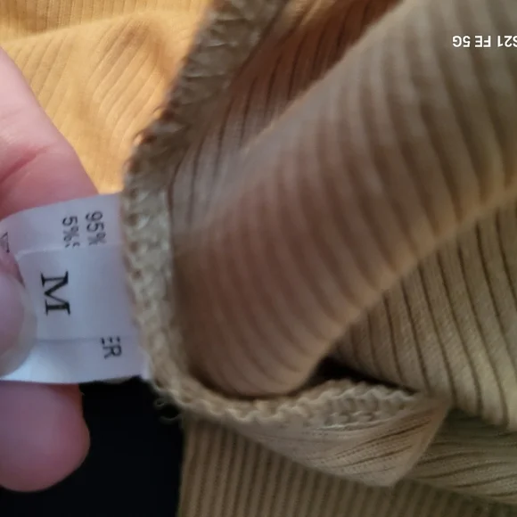 🩷 3/$15 Tan Long Sleeve Open Front Cardigan, Mediun, Like New, Never Worn - Picture 3 of 4